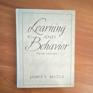 Prentice Hall Learning and Behavior Fifth Edition Mazur Hardcover Psychology